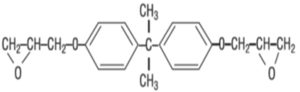 ساختار شیمیایی ایده آل یک اپوکسی معمولی