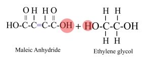پلی استر از واکنش تراکمی یک الکل و یک اسید دی بازیک حاصل می شود